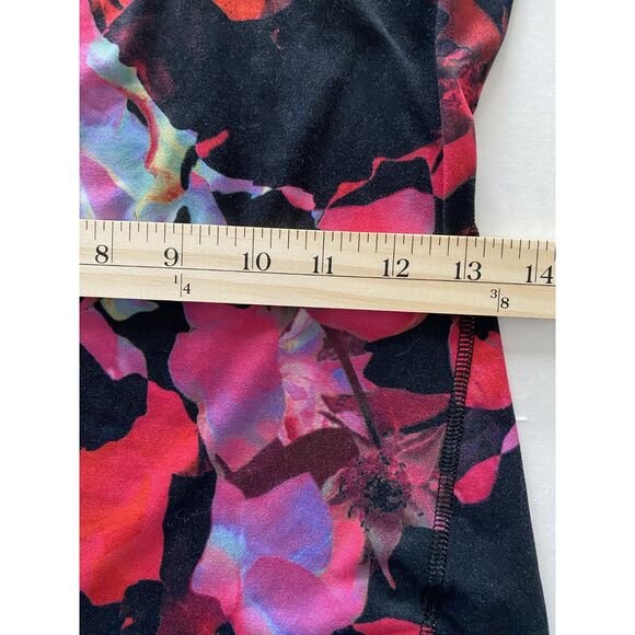 Athleta Chi Mesh Floral Racerback Tank Top Lightweight Stretchy Activewear XXS - Picture 7 of 9